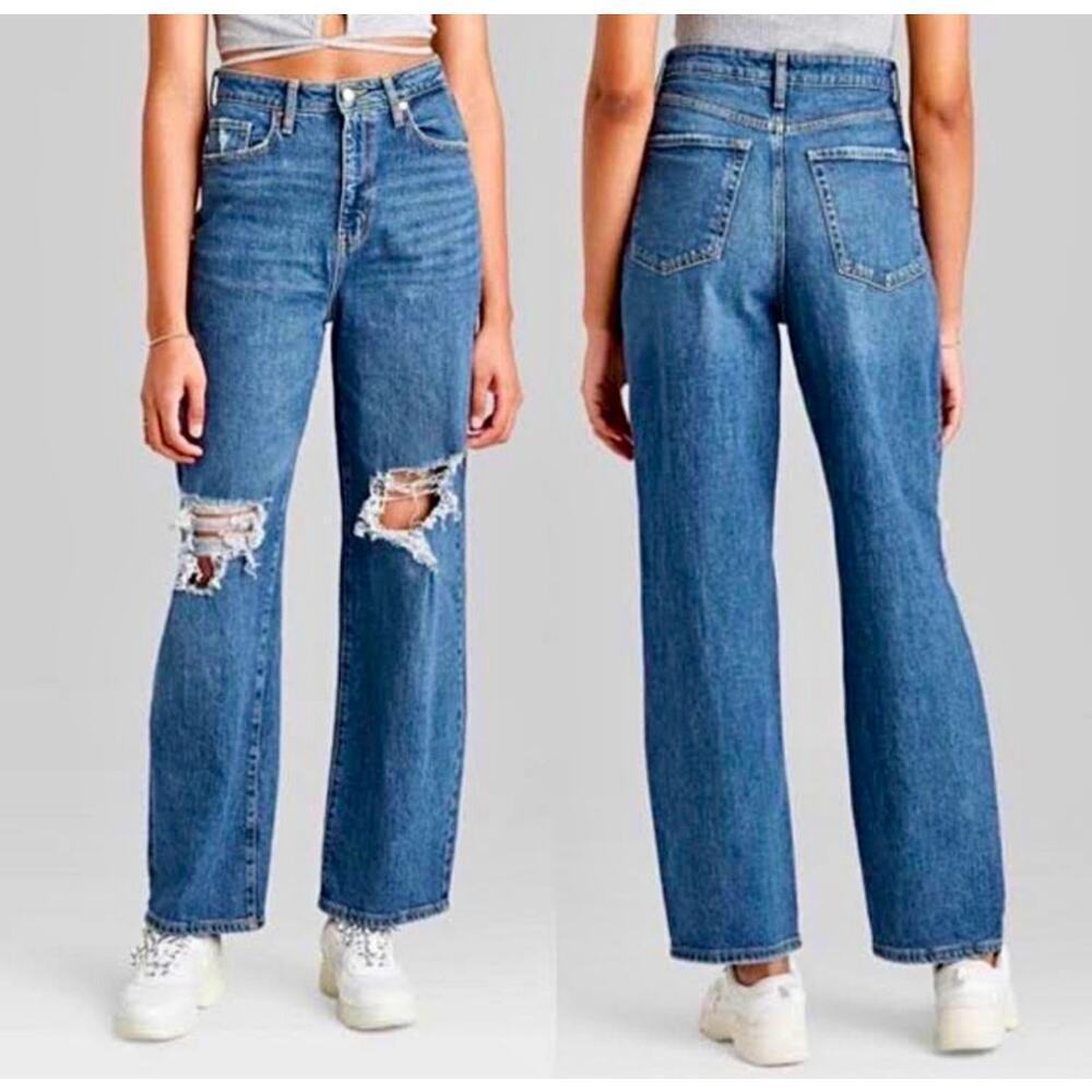 NEW Wild Fable Womens Highest Rise Baggy‎ Jeans Y2K 90s Size 4